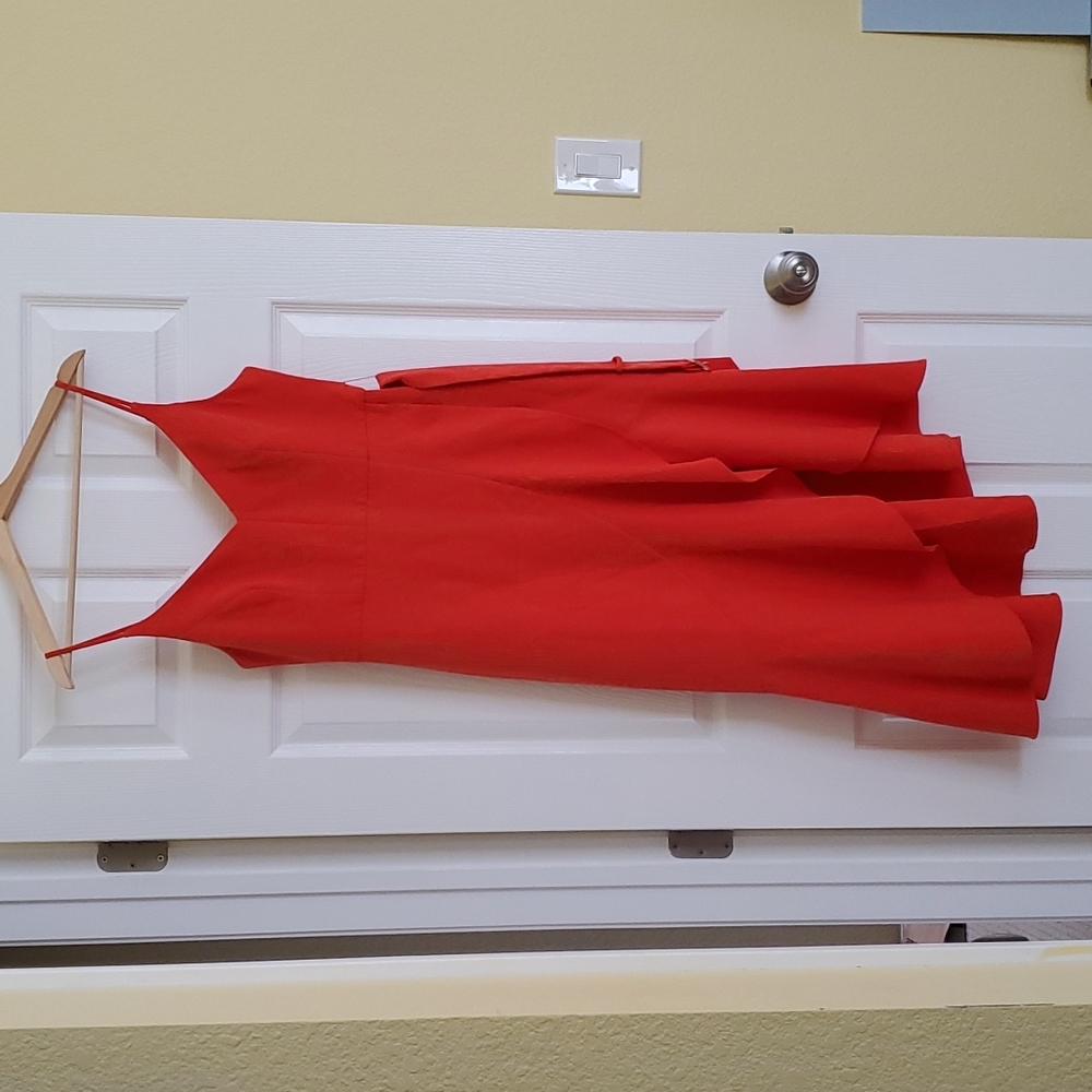 Belted Ruffle Hem Dress